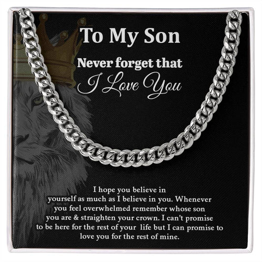 To My Son |  Never Forget That I Love You