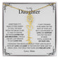 To My Daughter Personalize Name and Birth Flower