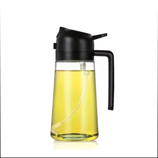 2 in 1 16 oz Glass Oil Dispenser and Spray  Bottle