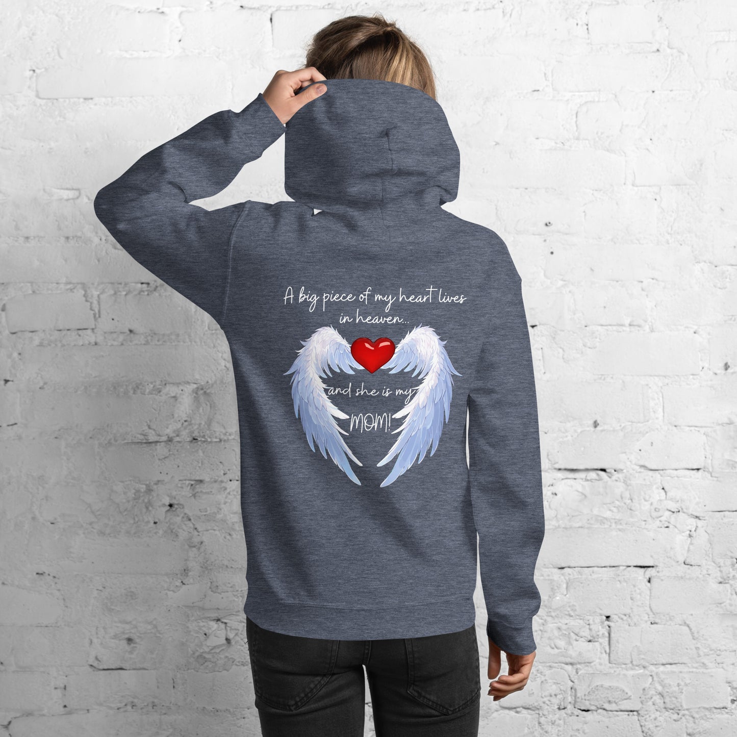 "Heavenly Heart Mom" Tribute Hoodie Unisex Hoodie