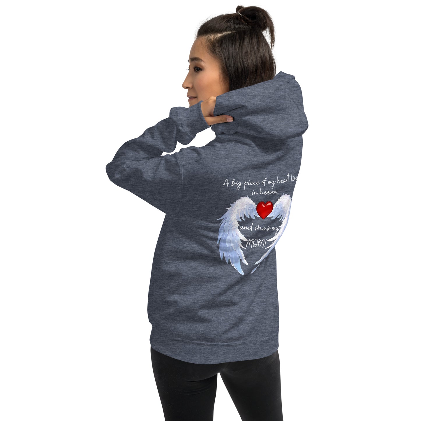 "Heavenly Heart Mom" Tribute Hoodie Unisex Hoodie