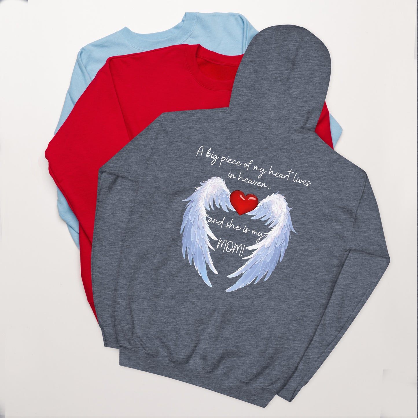 "Heavenly Heart Mom" Tribute Hoodie Unisex Hoodie