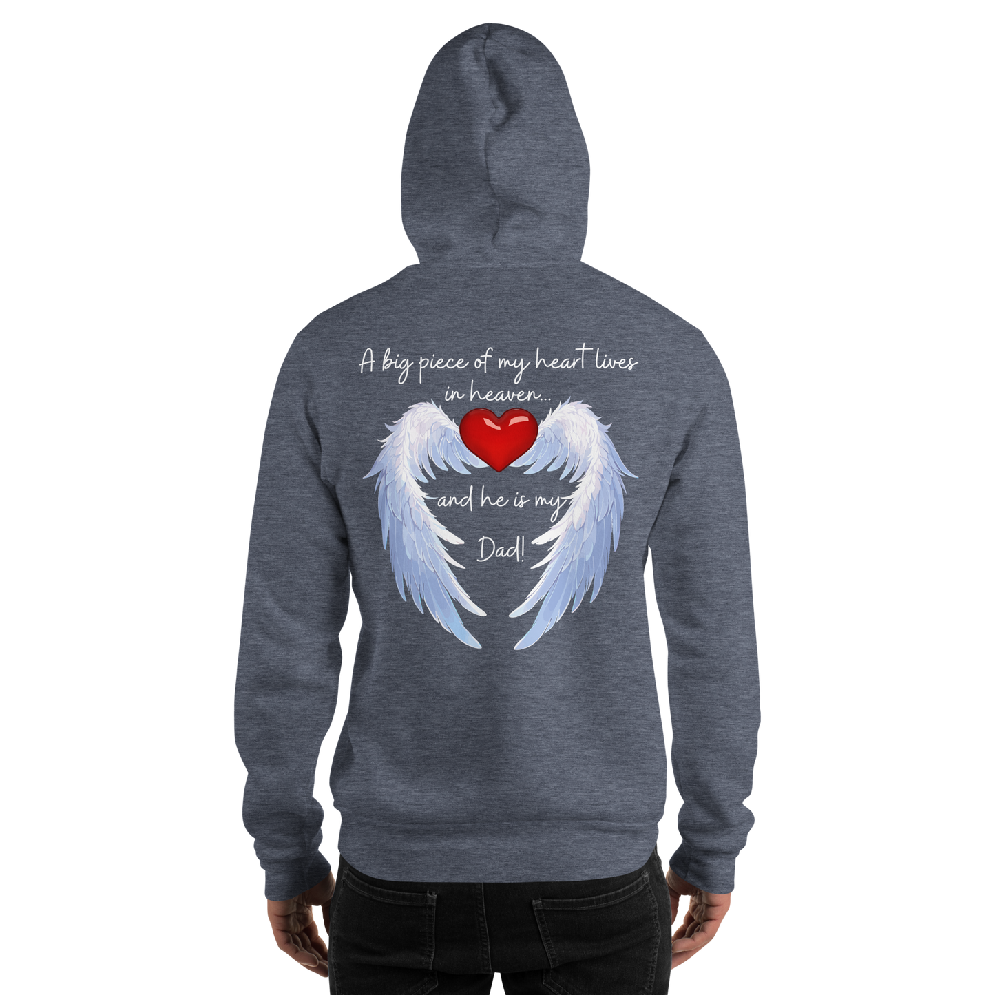 "Heavenly Heart Dad" Tribute Hoodie Unisex Hoodie