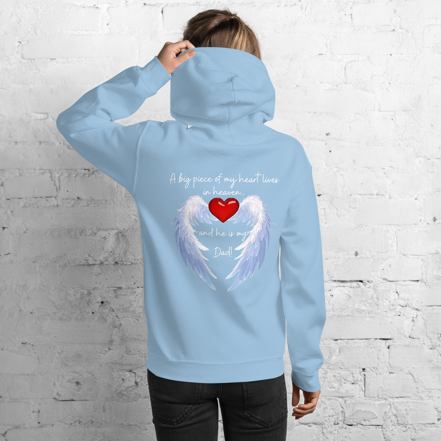 "Heavenly Heart Dad" Tribute Hoodie Unisex Hoodie