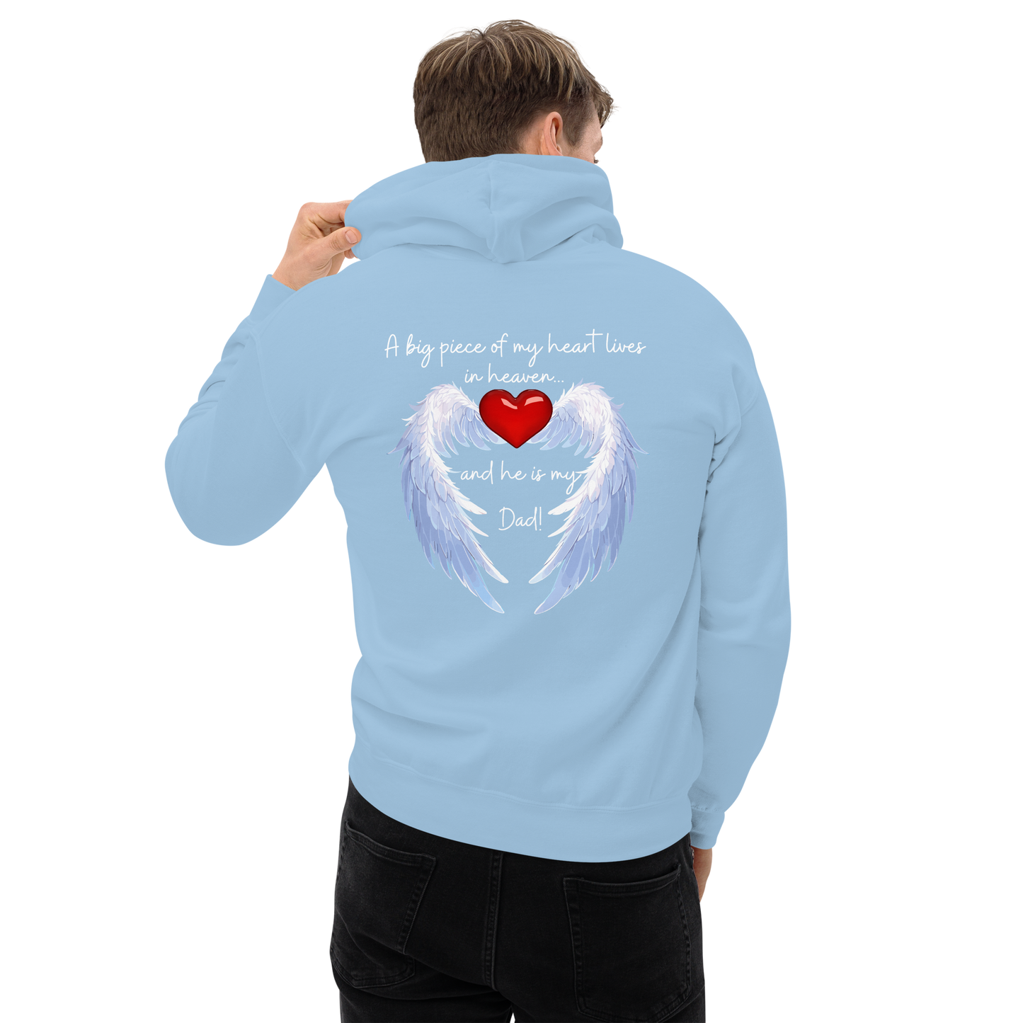 "Heavenly Heart Dad" Tribute Hoodie Unisex Hoodie