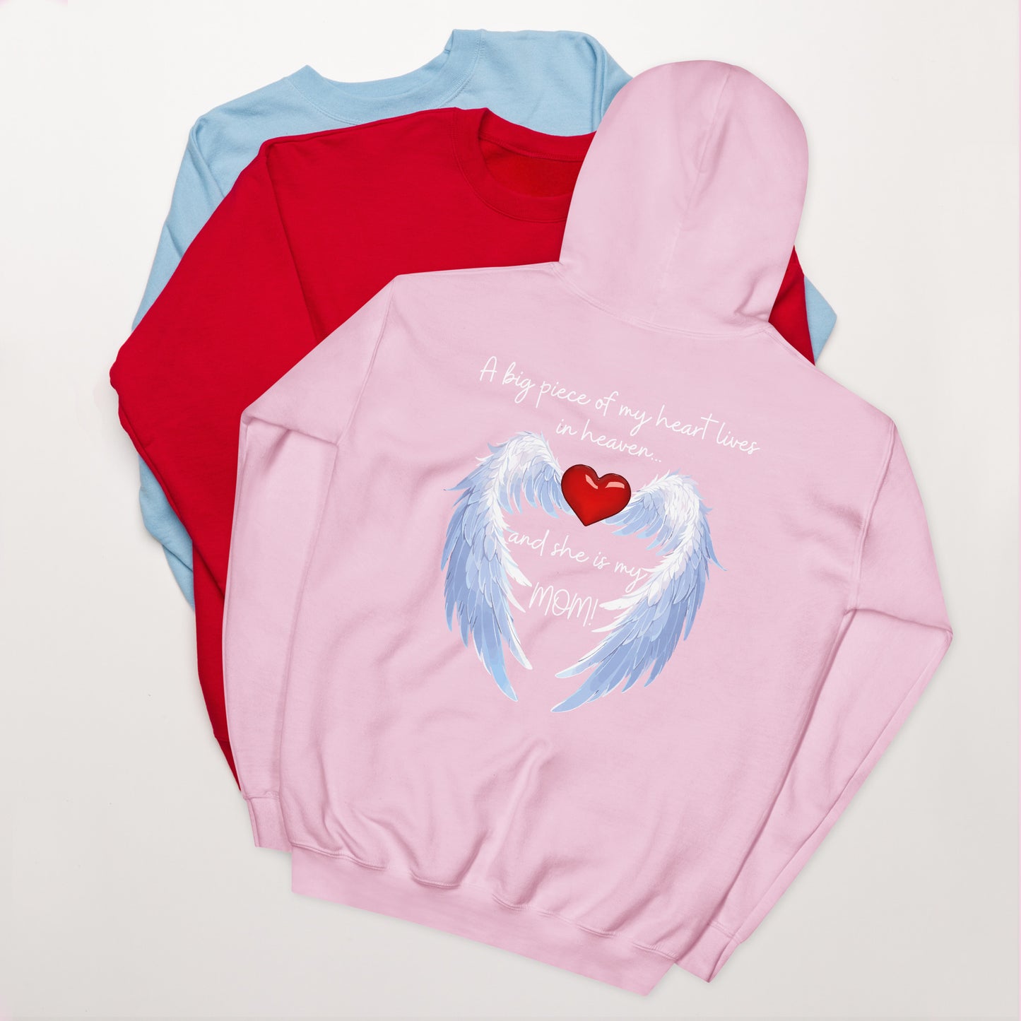 "Heavenly Heart Mom" Tribute Hoodie Unisex Hoodie