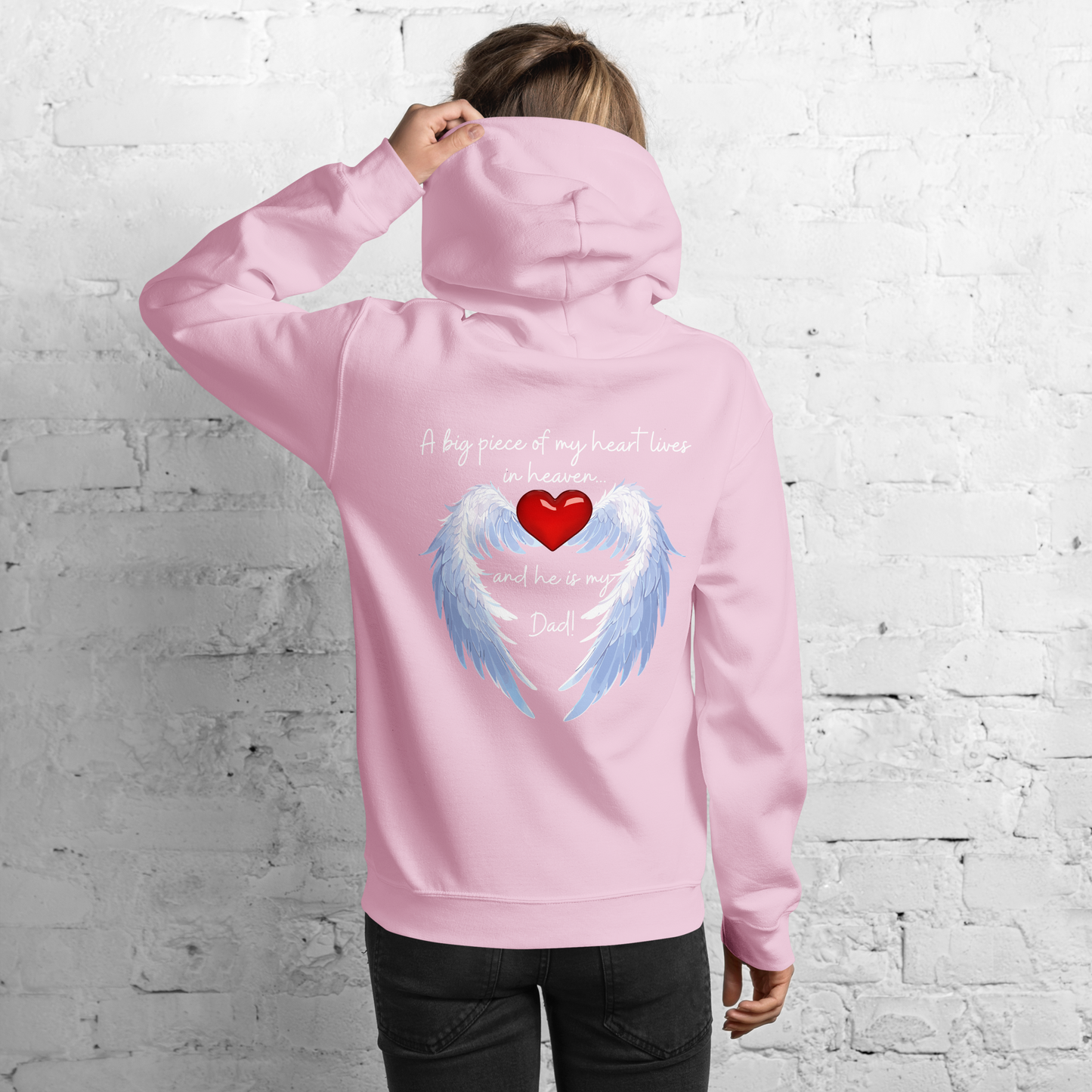 "Heavenly Heart Dad" Tribute Hoodie Unisex Hoodie