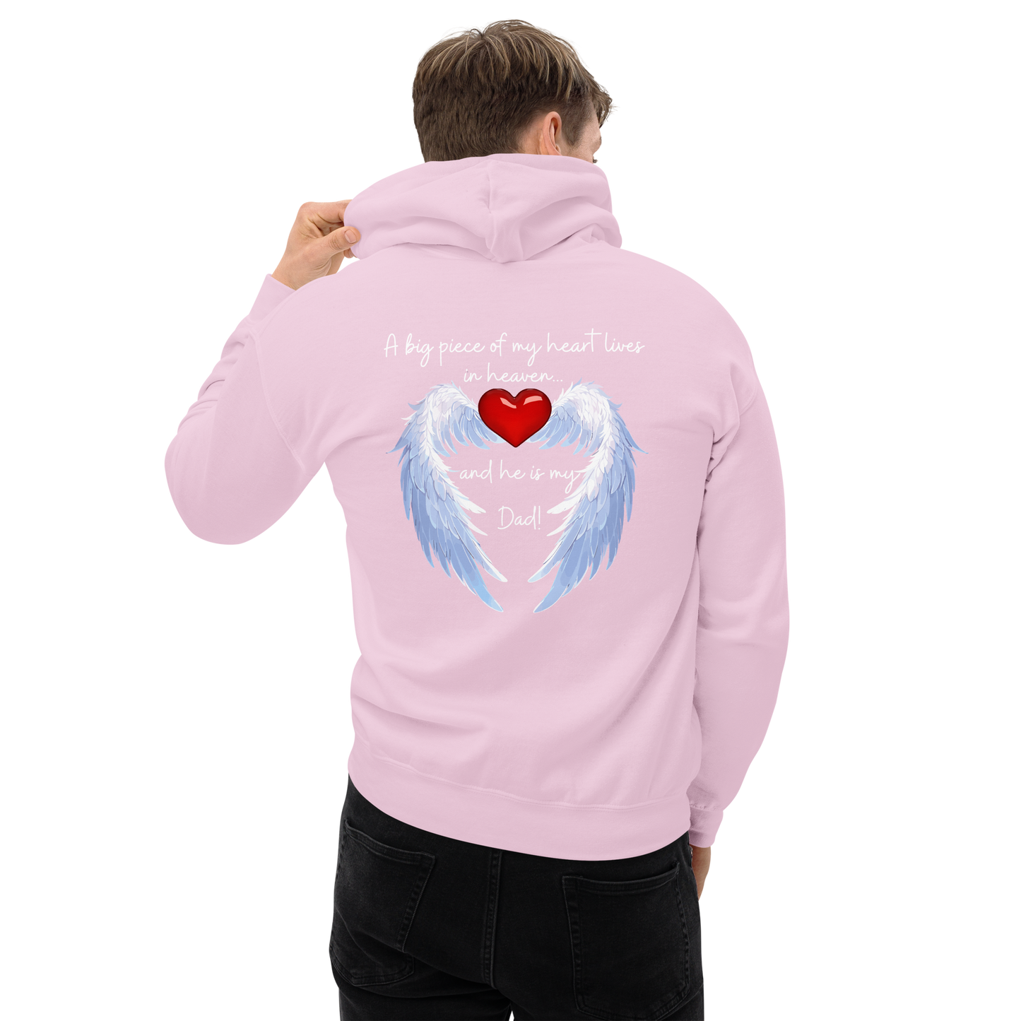 "Heavenly Heart Dad" Tribute Hoodie Unisex Hoodie