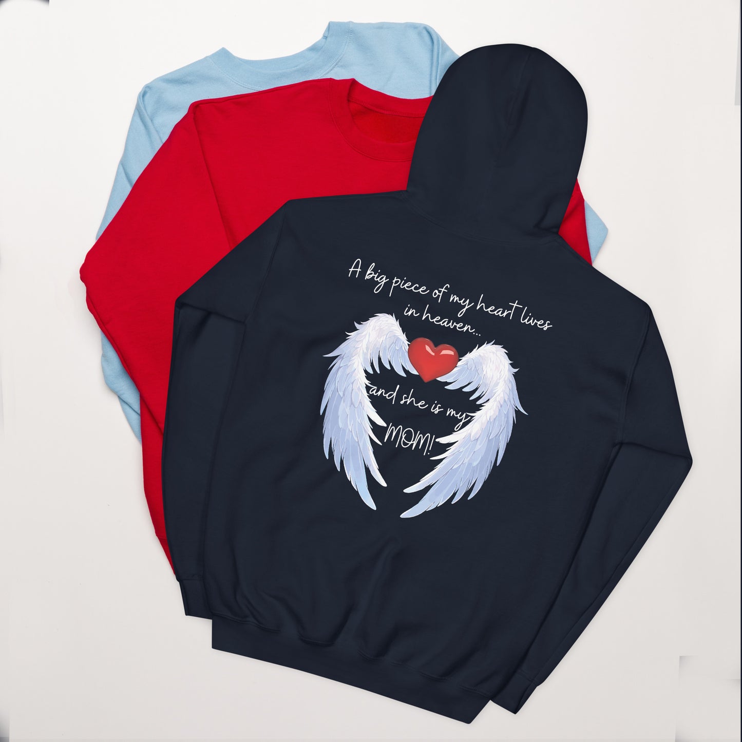 "Heavenly Heart Mom" Tribute Hoodie Unisex Hoodie