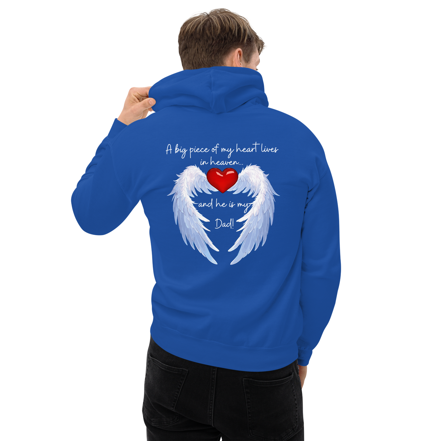 "Heavenly Heart Dad" Tribute Hoodie Unisex Hoodie