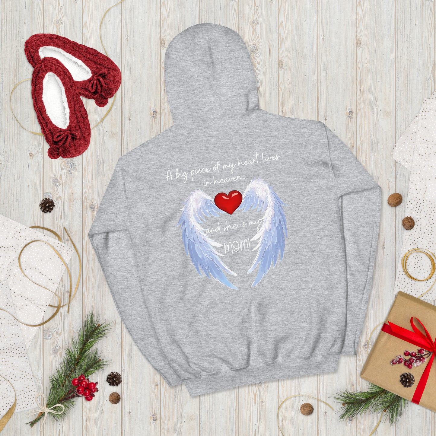 "Heavenly Heart Mom" Tribute Hoodie Unisex Hoodie