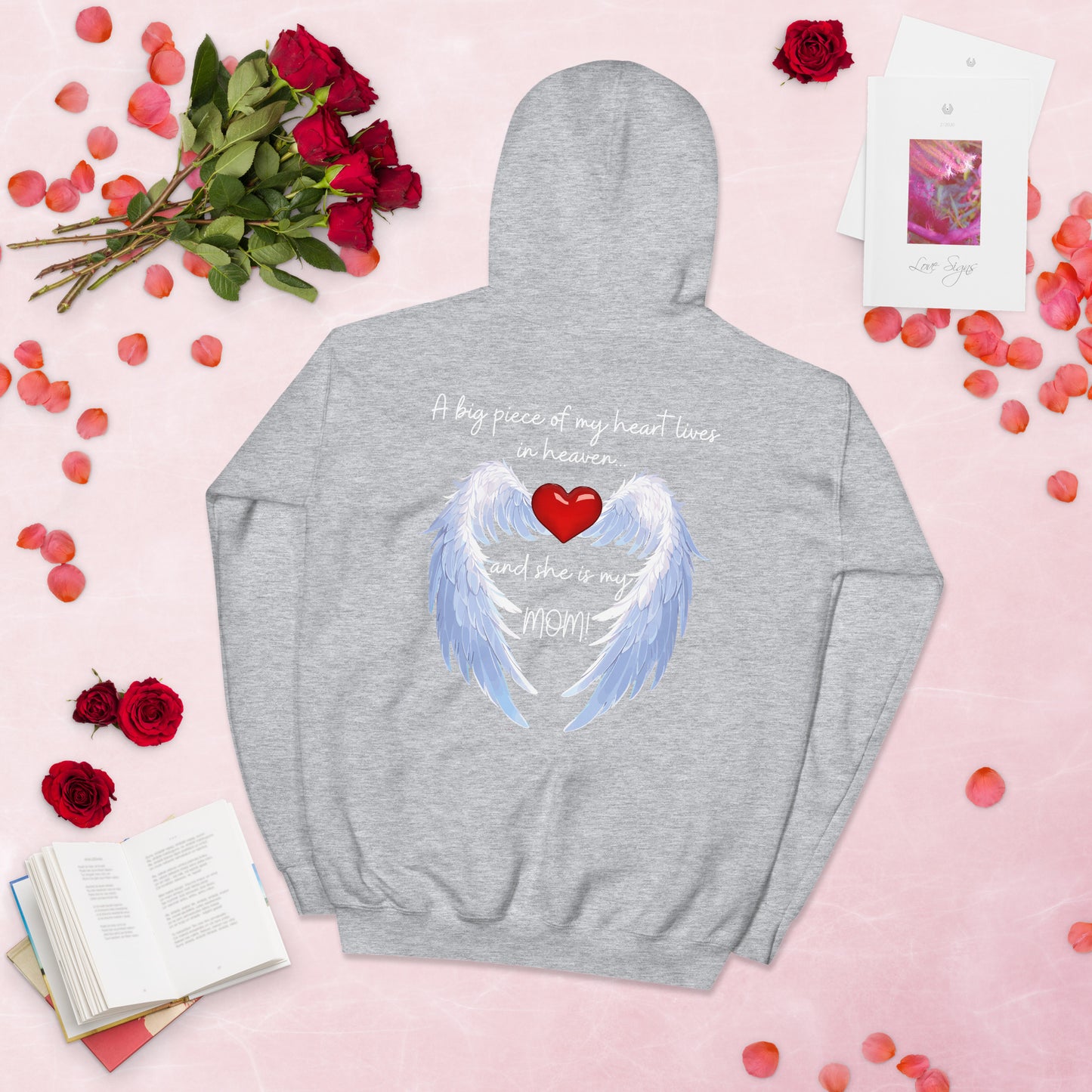 "Heavenly Heart Mom" Tribute Hoodie Unisex Hoodie