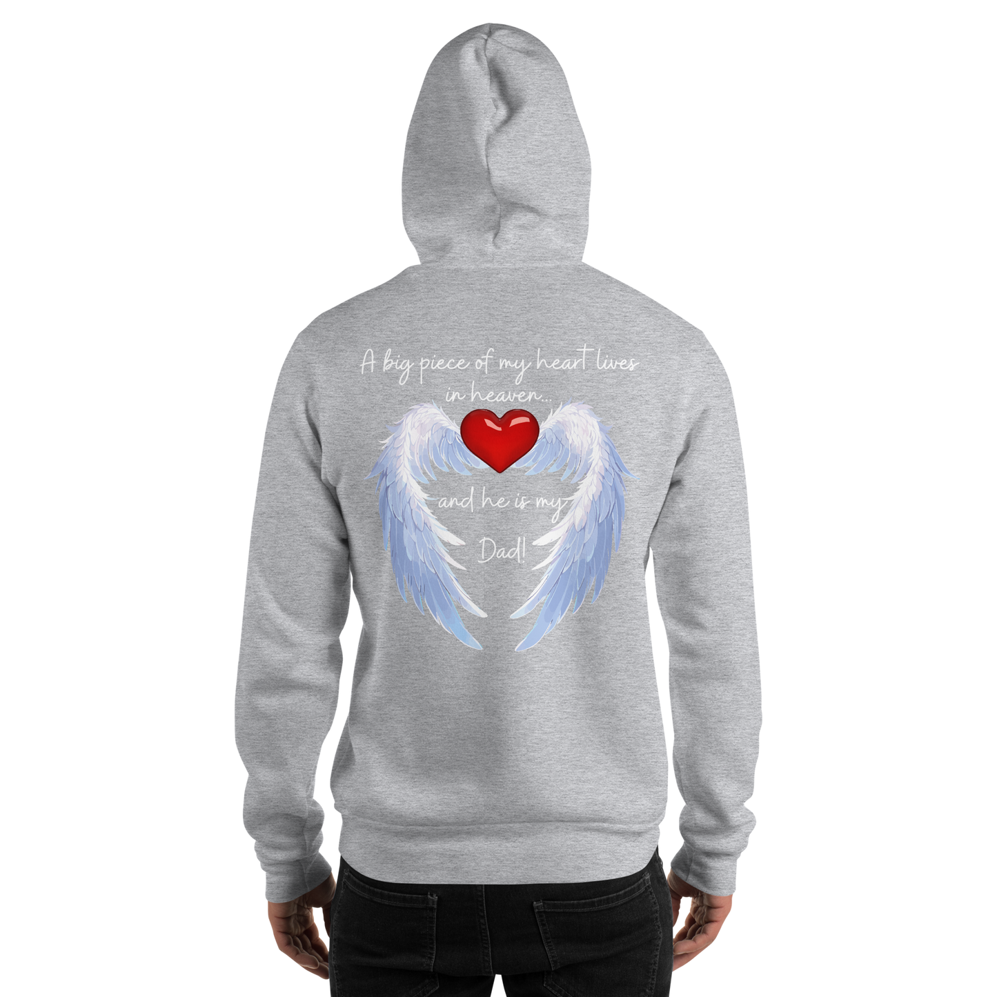 "Heavenly Heart Dad" Tribute Hoodie Unisex Hoodie