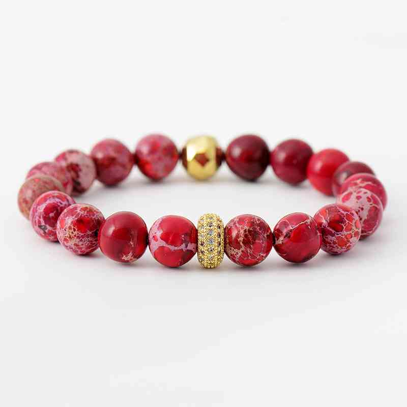 Multicolor Natural Stone Beaded Bracelet